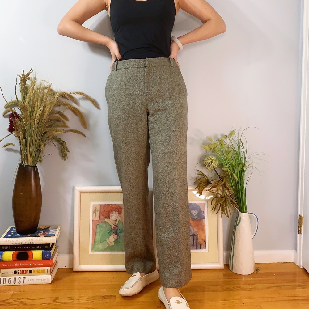 Ralph Lauren 100% Wool Tweed Dress Pants Size 4P